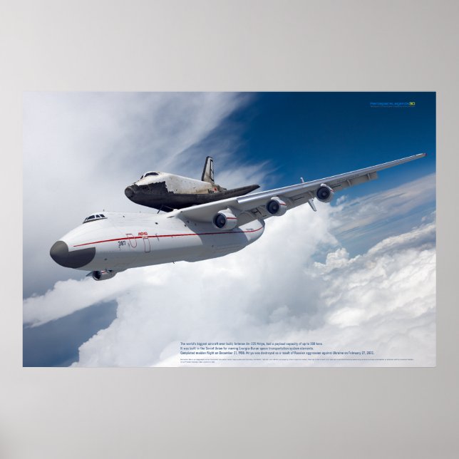An-225 Mriya & Buran: Aviation Legend Poster (Front)