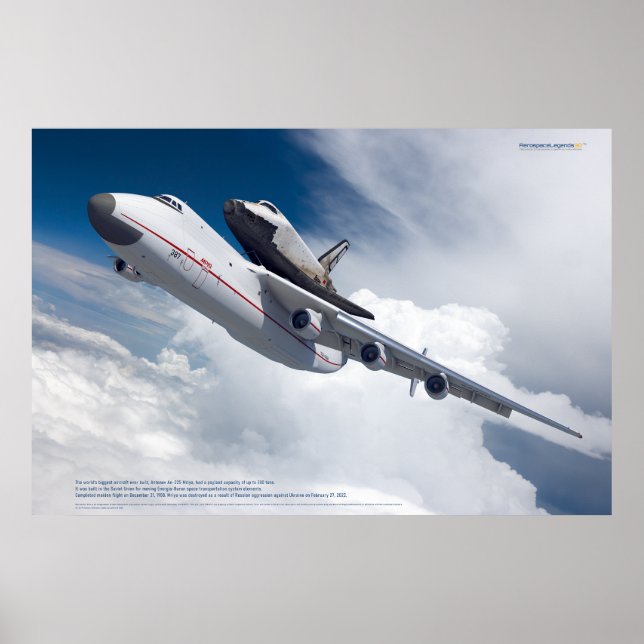 An-225 Mriya & Buran: Space Legends Poster (Front)