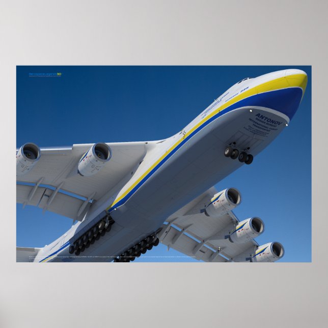 An-225 Mriya: World's Largest Aircraft 3D Poster (Front)