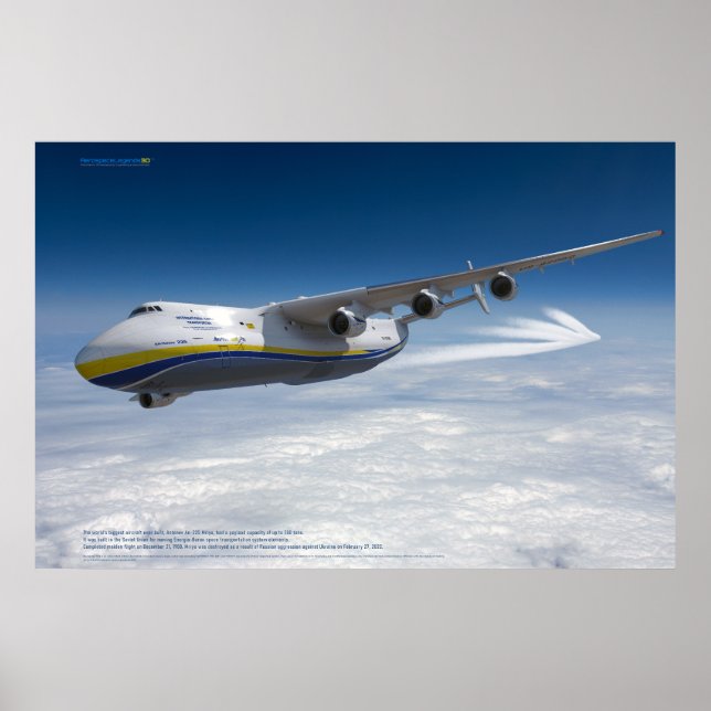 An-225 Mriya: World's Largest Aircraft 3D Poster (Front)