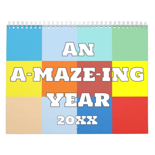 An A-maze-ing Year Calendar (Cover)