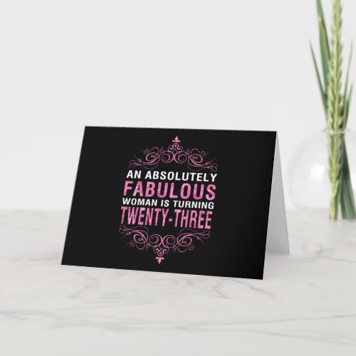 An Absolutely Fabulous Woman Is Turning Thirty_One Holiday Card