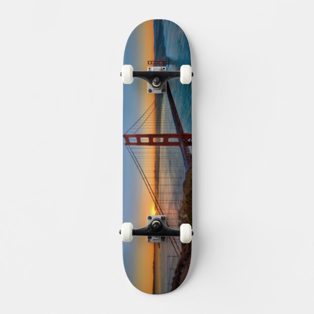 An absolutely stunning sunrise skateboard deck (Front)