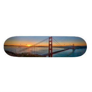 An absolutely stunning sunrise skateboard deck