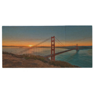 An absolutely stunning sunrise wood USB flash drive