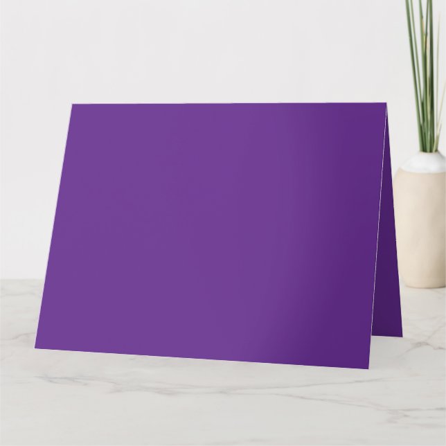 An abstract blend of vibrant purple and pink hues  card (Front)