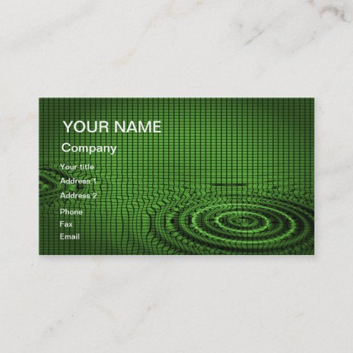 Customizable An abstract business card for you to customize