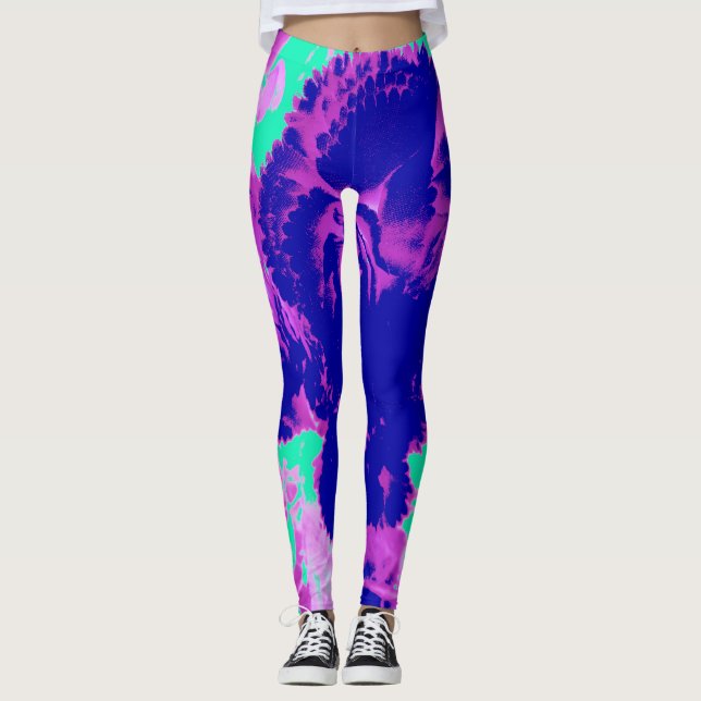 An abstract colorful "Ratti_Creative_Arts" Legging (Front)