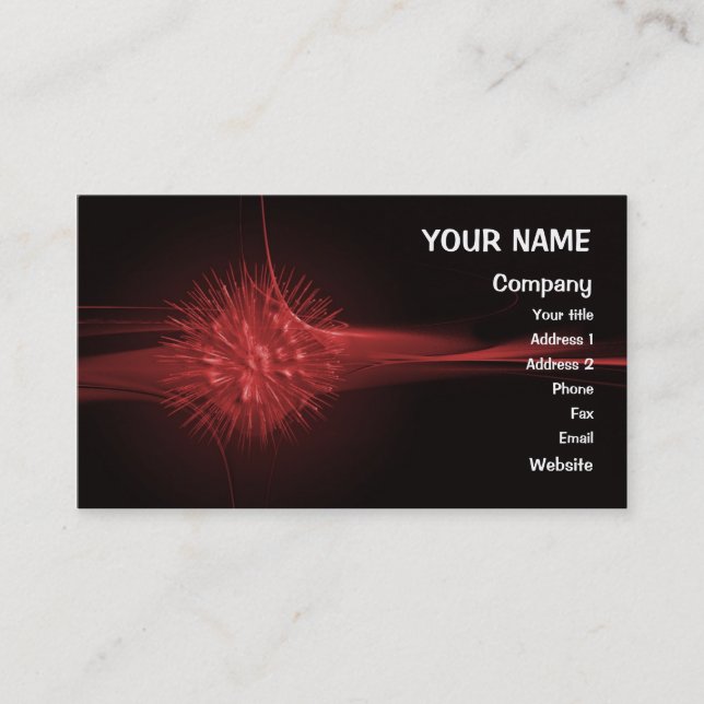An abstract  for you to customize business card (Front)