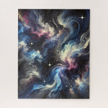 An abstract galaxy design capturing the mystery of