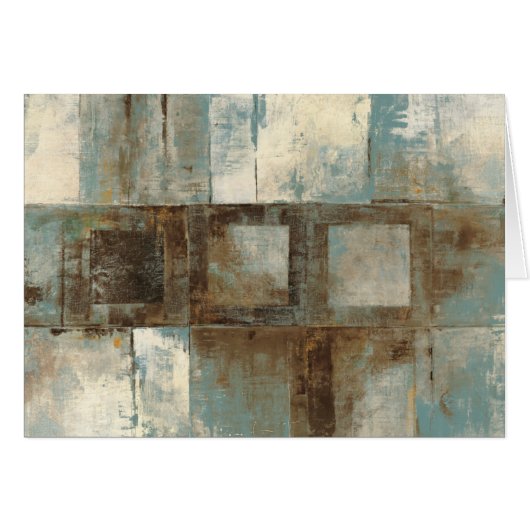 An Abstract in Blue and Brown Cards (Front Horizontal)