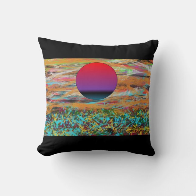 An Abstract Reality Throw Pillow (Front)