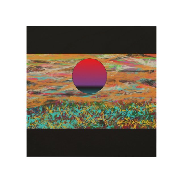 An Abstract Reality  Wood Wall Art (Front)