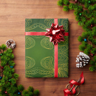An abstract symmetrical pattern with organic lines wrapping paper