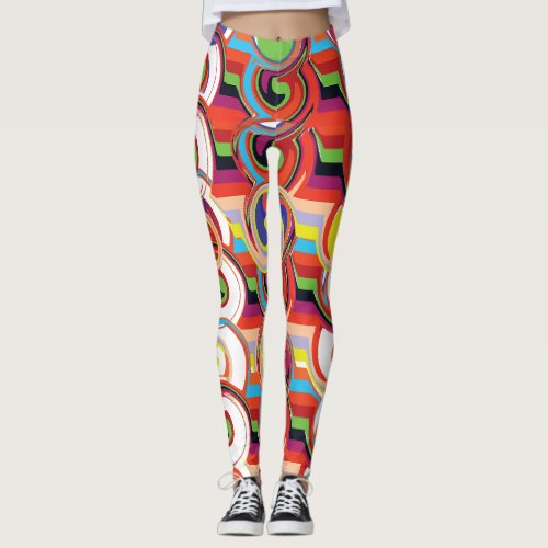 An Abstract Twirled Leggings
