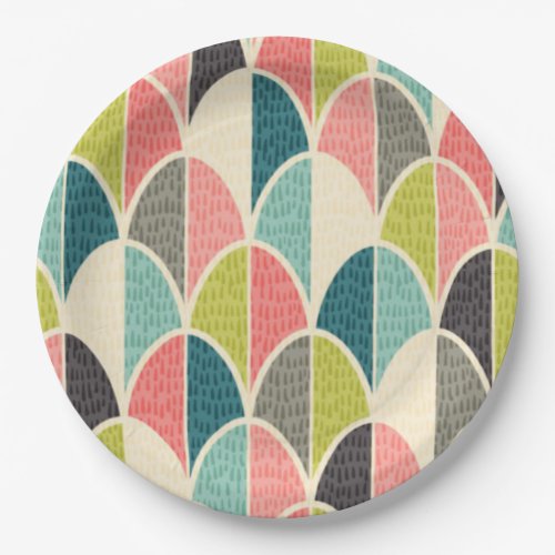An Abstract Twist Easter Paper Plates