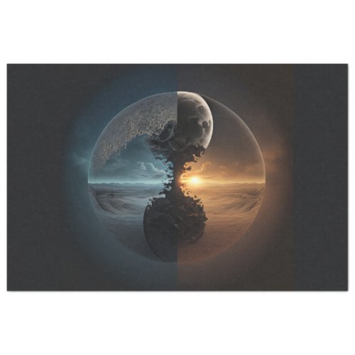 An Abstract Ying Yang Series Design 5 Tissue Paper