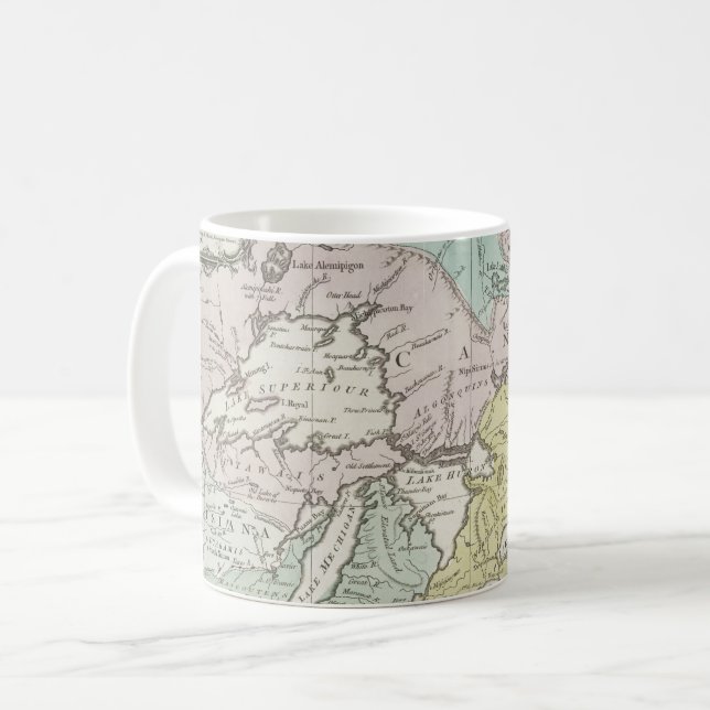 An Accurate Map of Canada, 1761 Coffee Mug (Front Left)