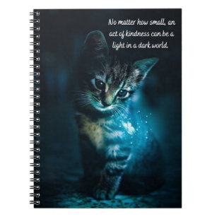 An act of kindness kitten design notebook. notebook