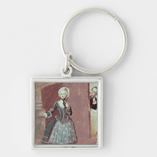 An Actress in the Role of Rosine Keychain (Front)
