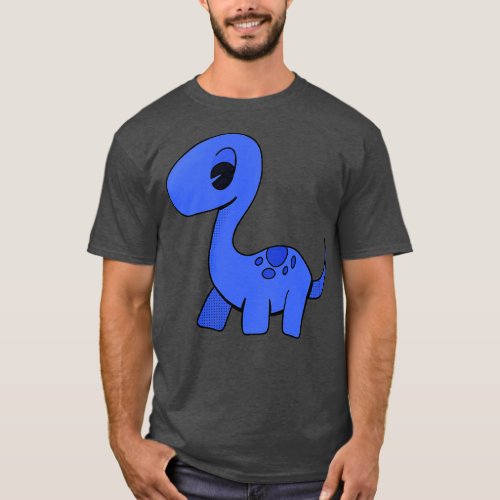 An Adorable Blue Dinosaur T_Shirt