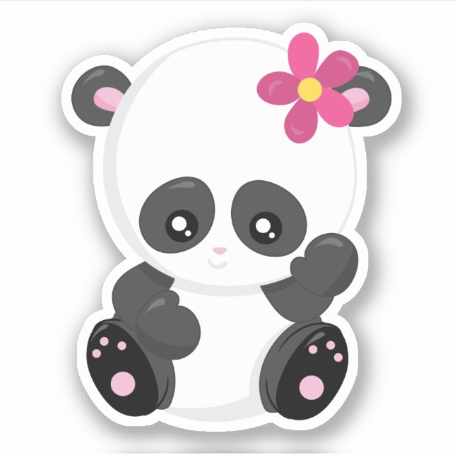 An adorable panda sticker (Front)