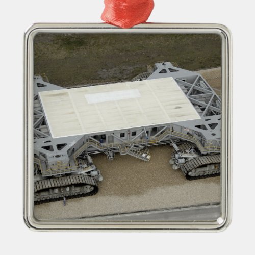 An aerial view of the crawler_transporter metal ornament
