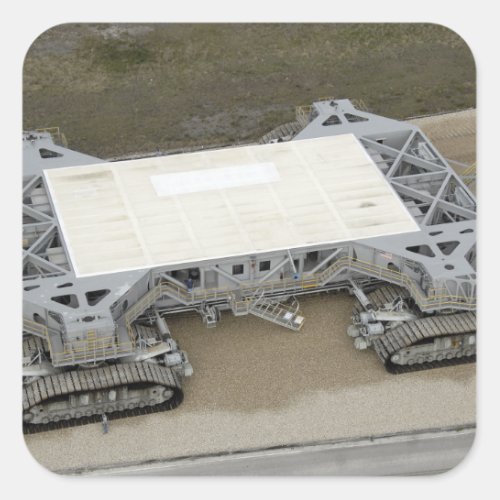 An aerial view of the crawler_transporter square sticker