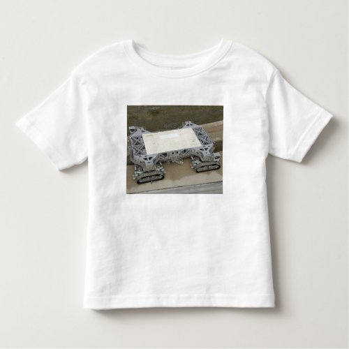 An aerial view of the crawler_transporter toddler t_shirt