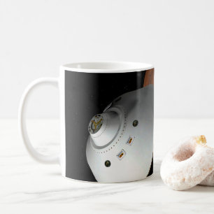 An Aeroshell-Encased Spacecraft Approaching Mars. Coffee Mug