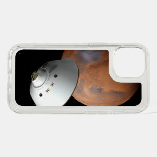 An Aeroshell-Encased Spacecraft Approaching Mars. iPhone 15 Case