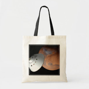 An Aeroshell-Encased Spacecraft Approaching Mars. Tote Bag