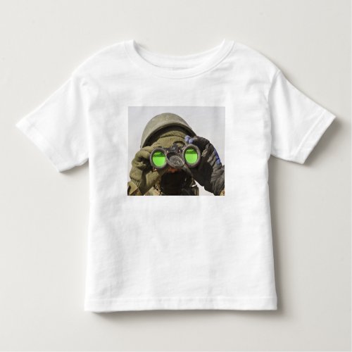 An Afghan soldier scans the horizon Toddler T_shirt