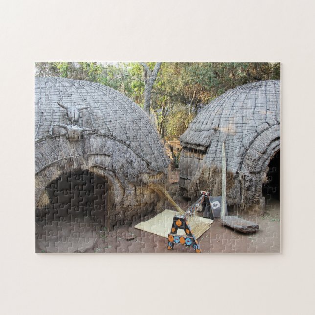 An African Village. Jigsaw Puzzle (Horizontal)