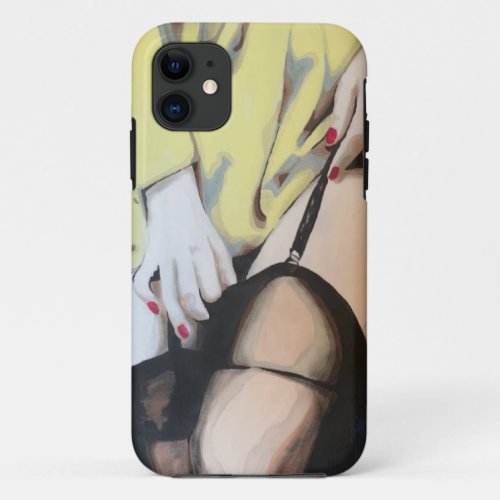 An Afternoon Affair Painting on a  iPhone 11 Case