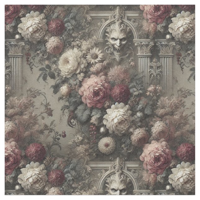 An Afternoon with Bram Stoker – Classic Tile Fabric (Close Up)