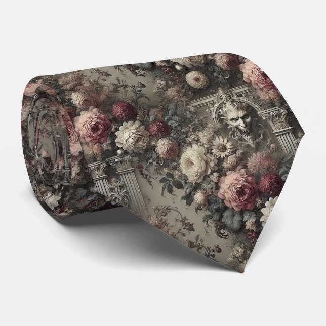 An Afternoon with Bram Stoker – Gothic Victorian Neck Tie (Rolled)