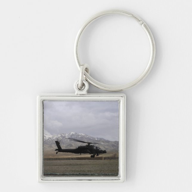 An AH-64A Apache taking off Keychain (Front)