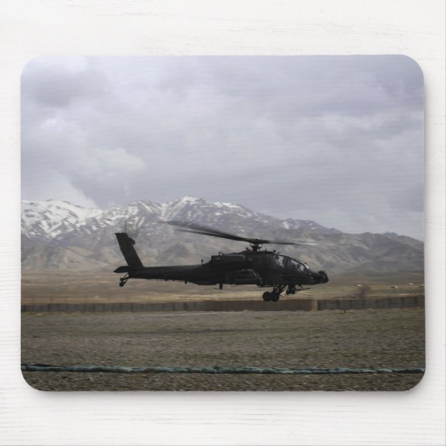 An AH-64A Apache taking off Mouse Pad (Front)