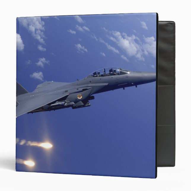 An Air Force F-15E Strike Eagle 3 Ring Binder (Front/Inside)