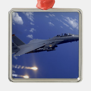 An Air Force F-15E Strike Eagle Metal Ornament
