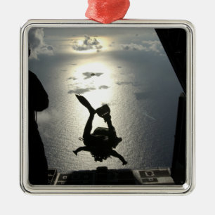 An Air Force pararescueman Metal Ornament