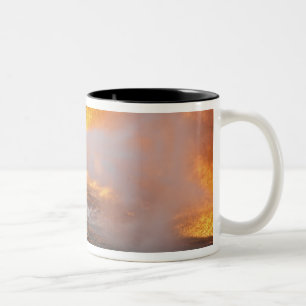 An aircraft rescue firefighting team Two-Tone coffee mug