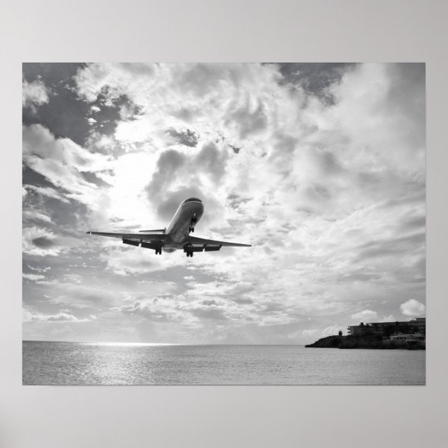 An airliner comes in for a landing at Princess Poster (Front)