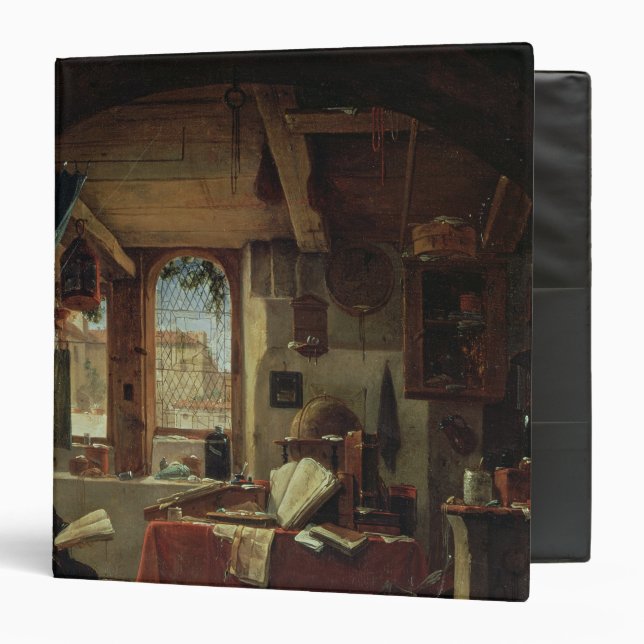 An Alchemist in his Laboratory Binder (Front/Inside)