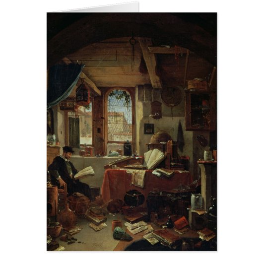 An Alchemist in his Laboratory Cards (Front)