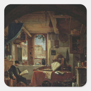 An Alchemist in his Laboratory Square Sticker