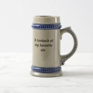 An ale tankard. beer stein