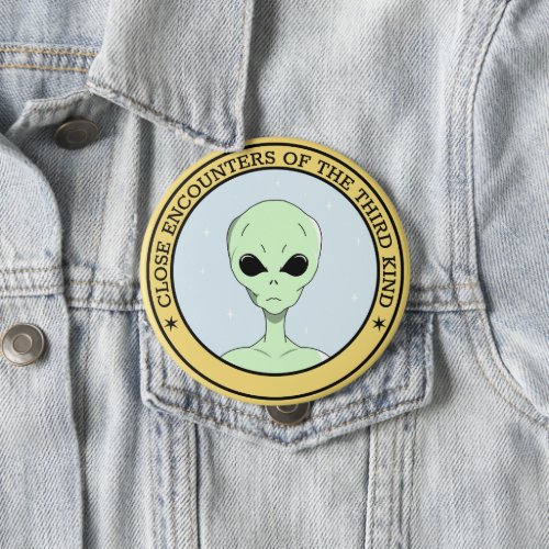 An Alien Illustrations _ Alien Is Here Button