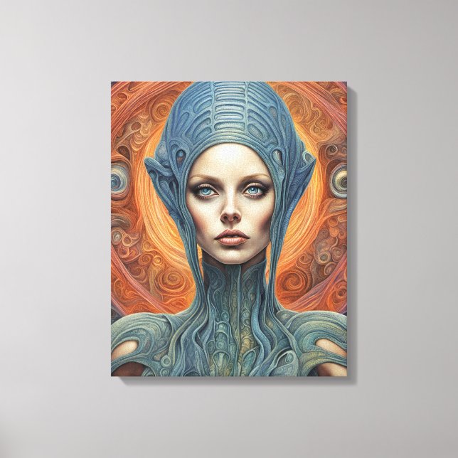 An Alien Woman Canvas Print (Front)
